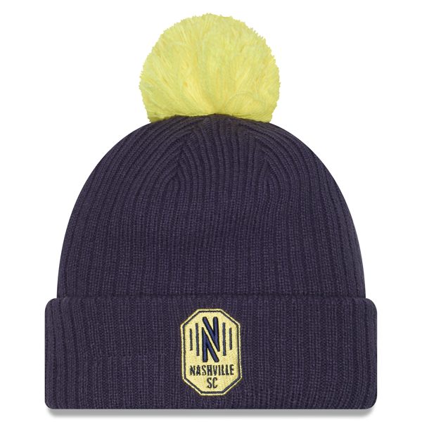 men8217s nashville sc new era navy 2025 jersey hook cuffed knit hat with pom | San Jose Earthquakes Hats, Jerseys & MLS Apparel
