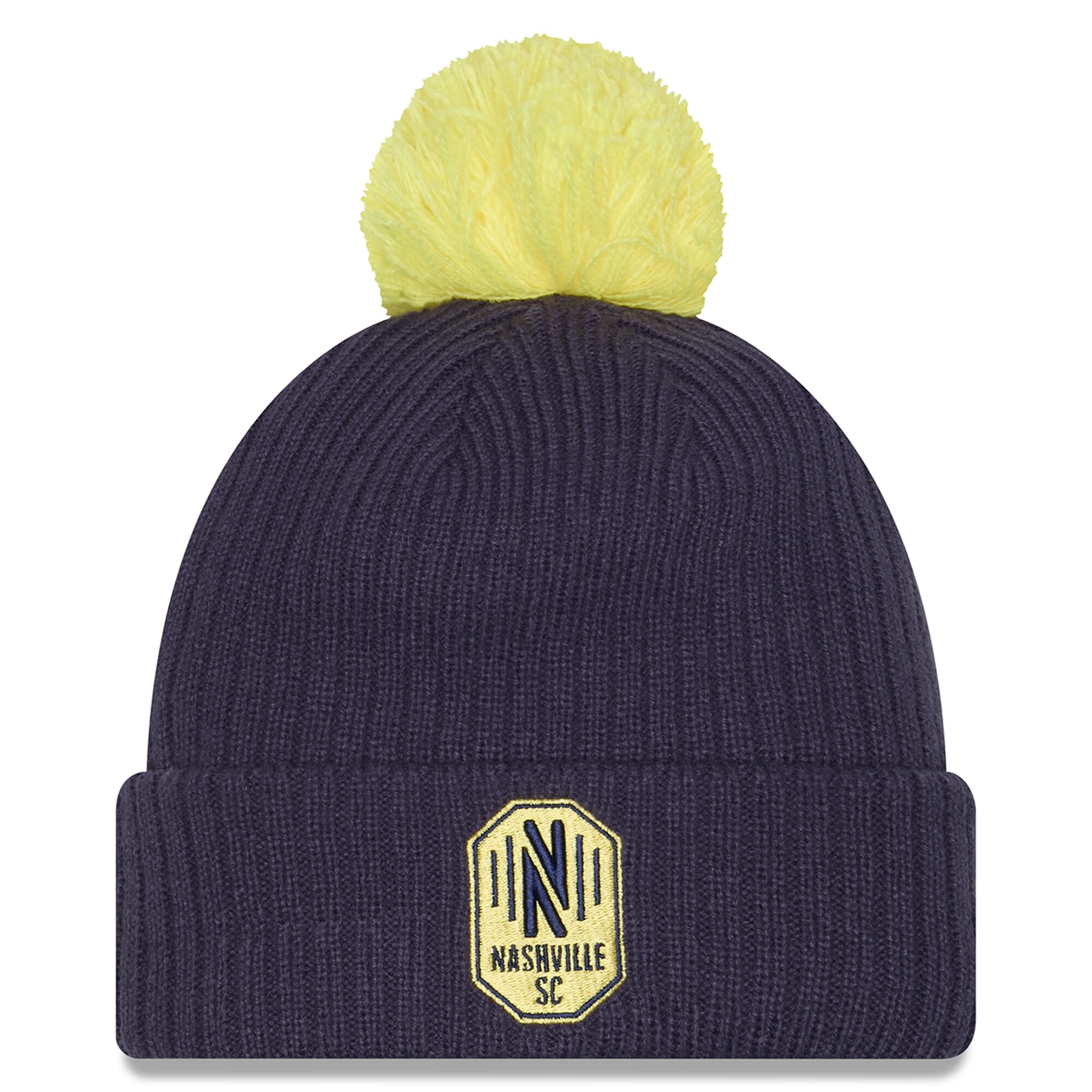 men8217s nashville sc new era navy 2025 jersey hook cuffed knit hat with pom | San Jose Earthquakes Hats, Jerseys & MLS Apparel