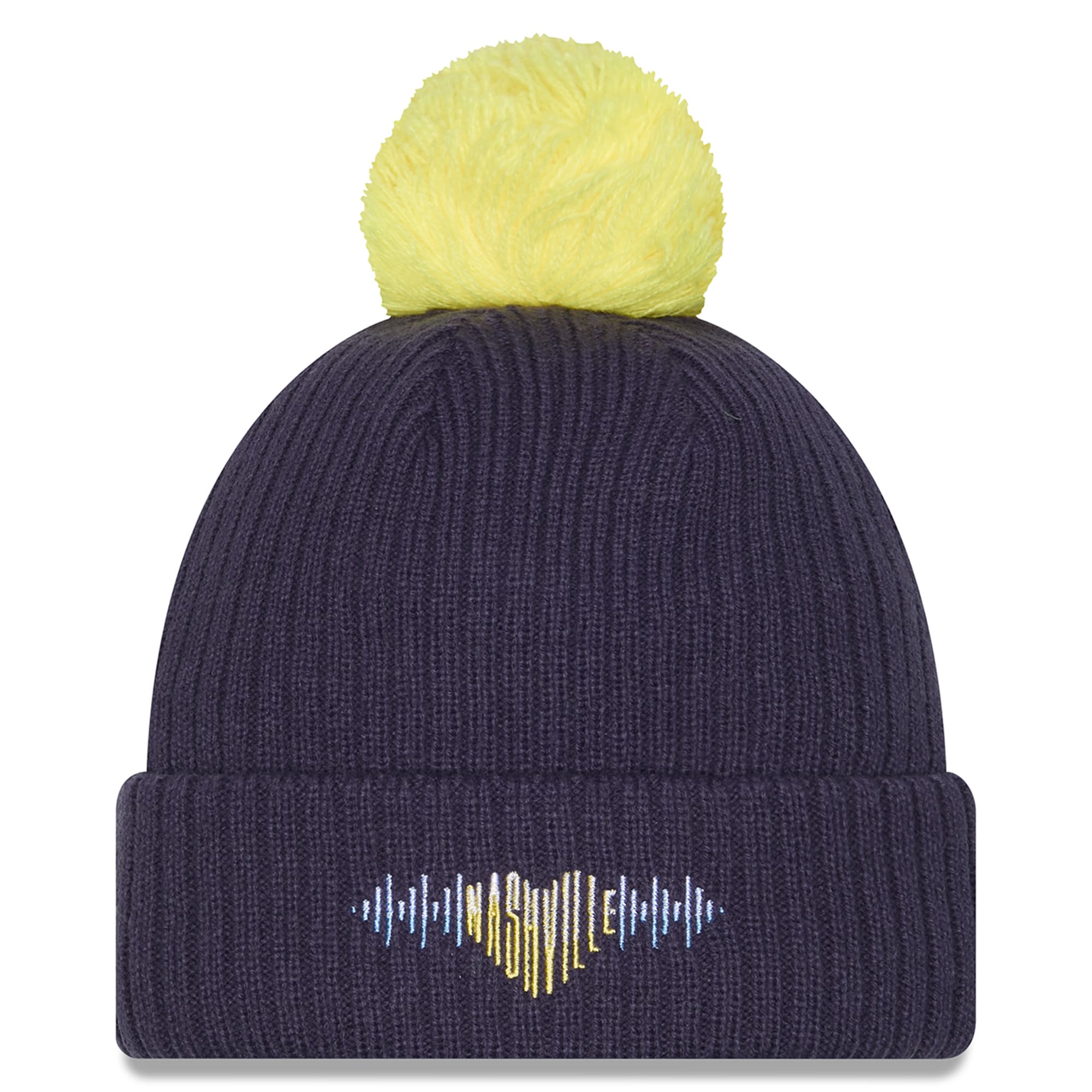 men8217s nashville sc new era navy 2025 jersey hook cuffed knit hat with pom | San Jose Earthquakes Hats, Jerseys & MLS Apparel