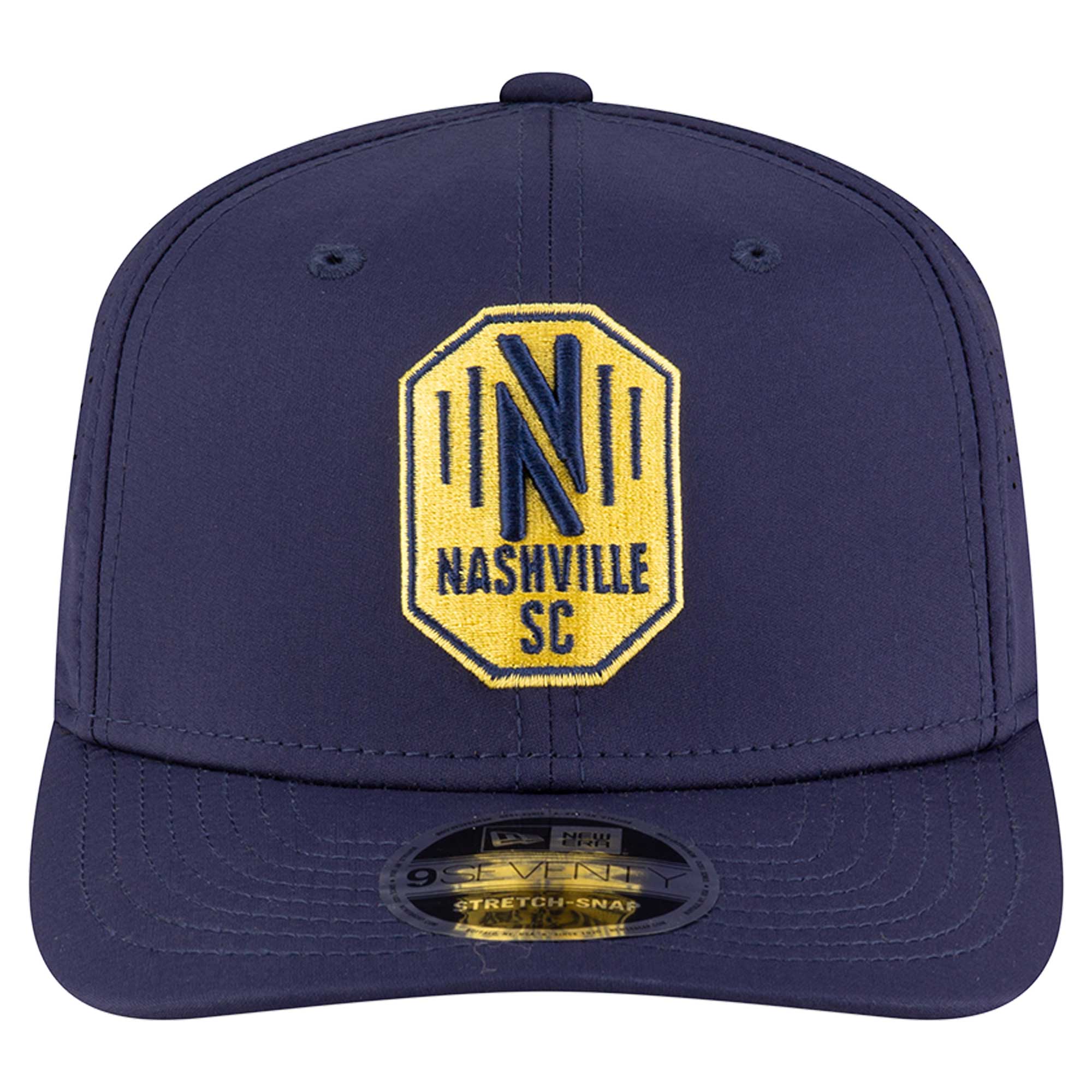 men8217s nashville sc new era navy 9seventy coolera stretch-snap adjustable hat | San Jose Earthquakes Hats, Jerseys & MLS Apparel
