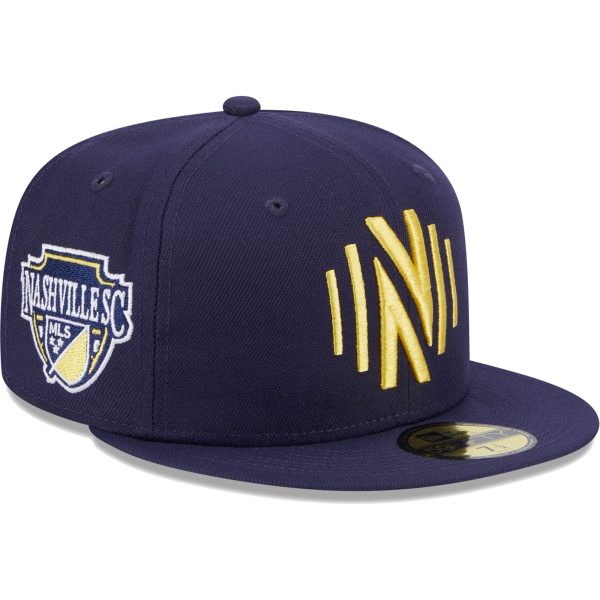 men8217s nashville sc new era navy patch 59fifty fitted hat | San Jose Earthquakes Hats, Jerseys & MLS Apparel