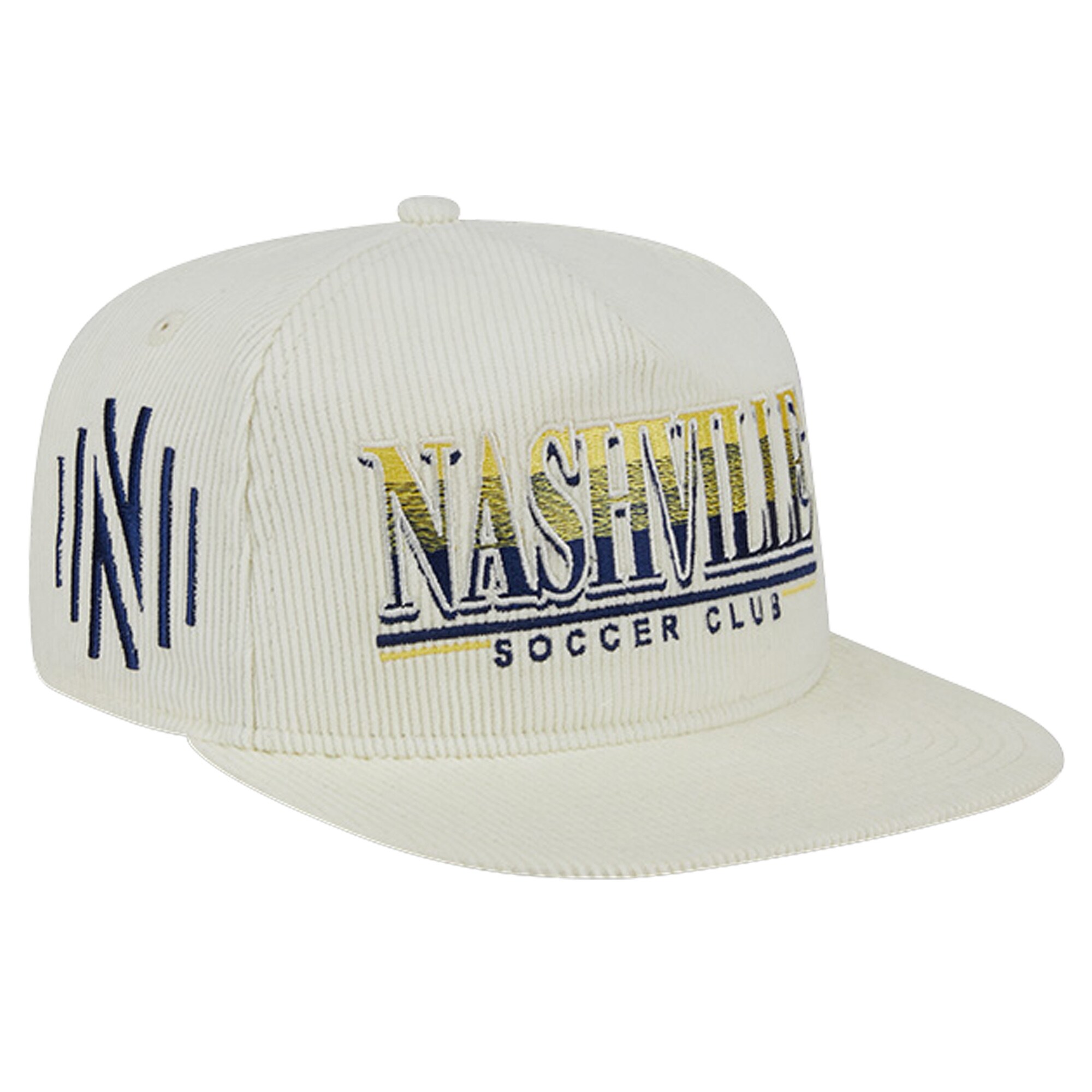 men8217s nashville sc new era white throwback corduroy golfer adjustable hat | San Jose Earthquakes Hats, Jerseys & MLS Apparel