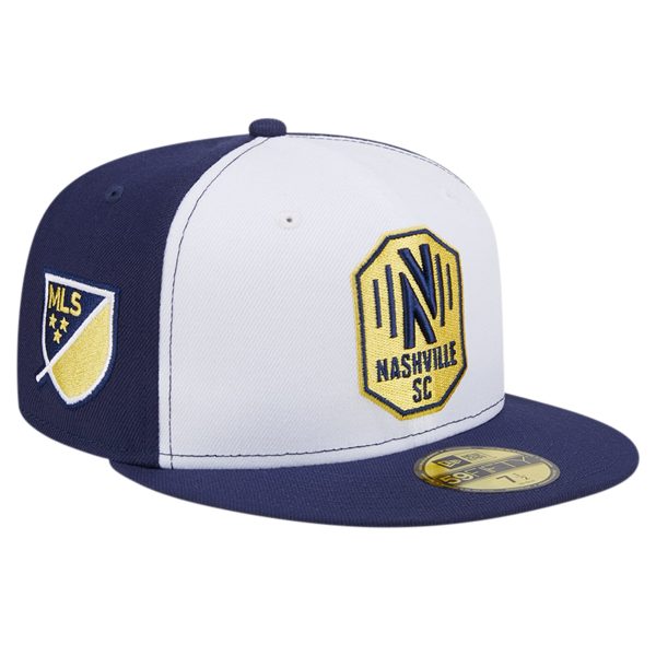 men8217s nashville sc new era whitenavy 2024 kick off collection 59fifty fitted hat | San Jose Earthquakes Hats, Jerseys & MLS Apparel