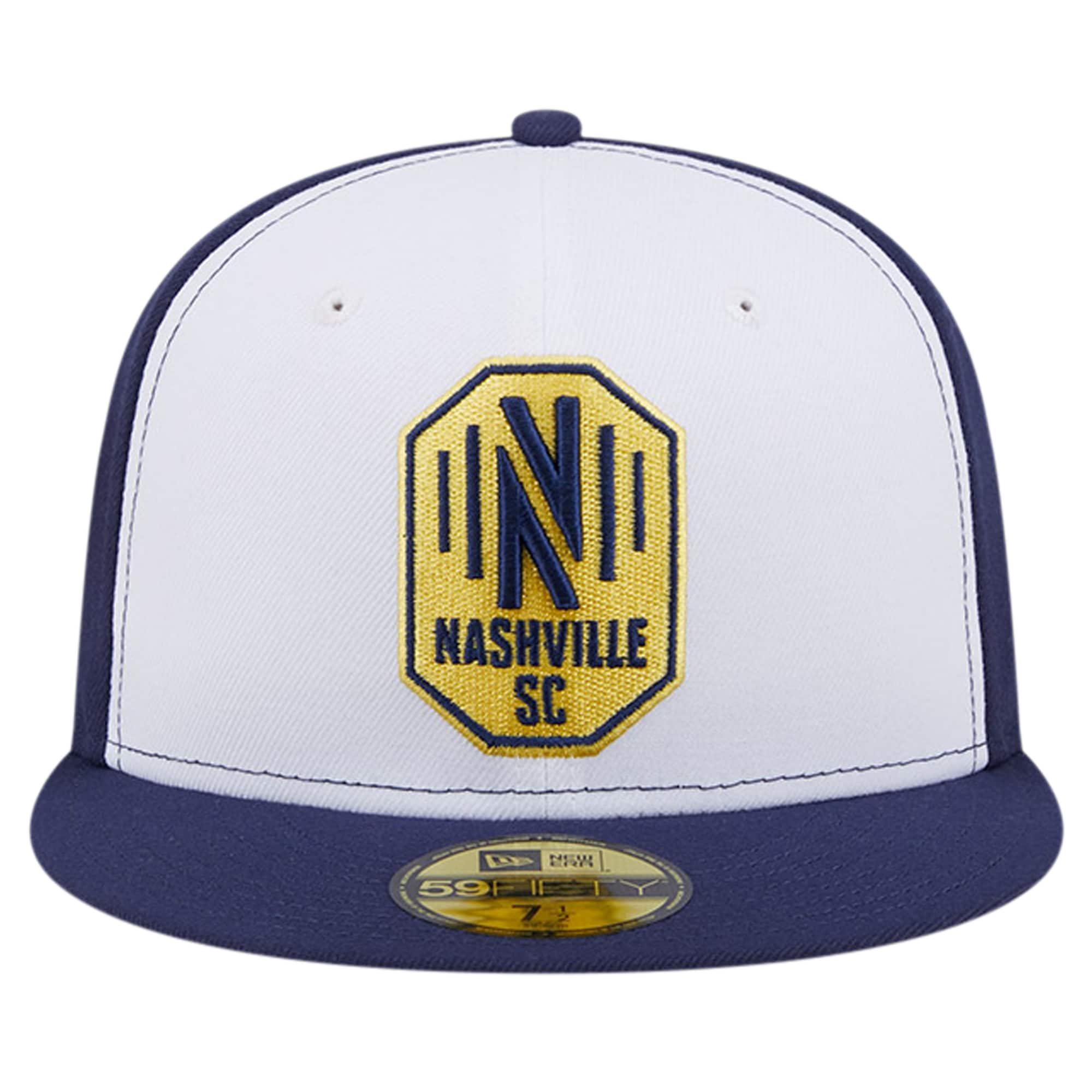 men8217s nashville sc new era whitenavy 2024 kick off collection 59fifty fitted hat | San Jose Earthquakes Hats, Jerseys & MLS Apparel