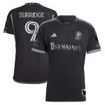 men8217s nashville sc sam surridge adidas black 2023 man in black kit authentic player jersey | San Jose Earthquakes Hats, Jerseys & MLS Apparel