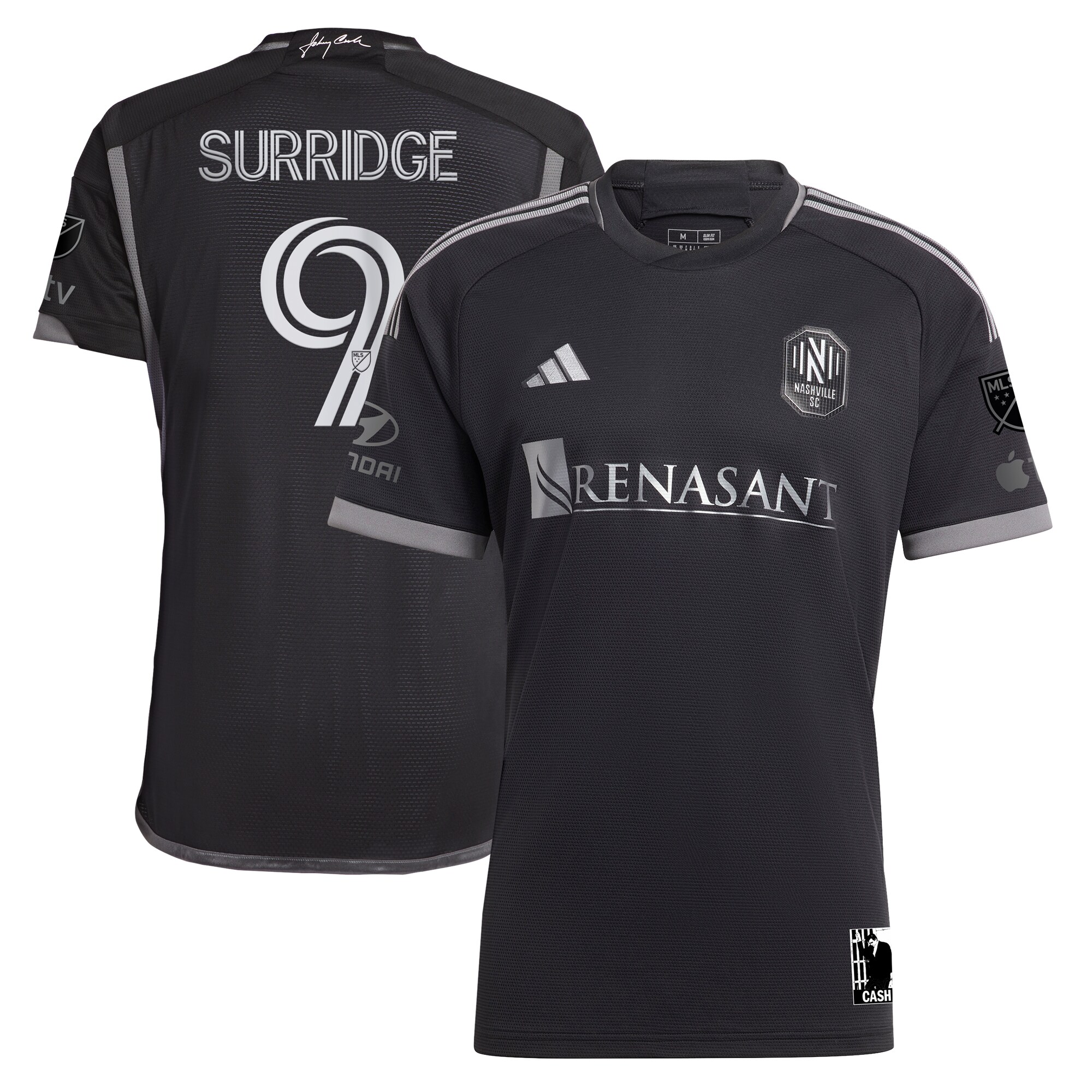 men8217s nashville sc sam surridge adidas black 2023 man in black kit authentic player jersey | San Jose Earthquakes Hats, Jerseys & MLS Apparel