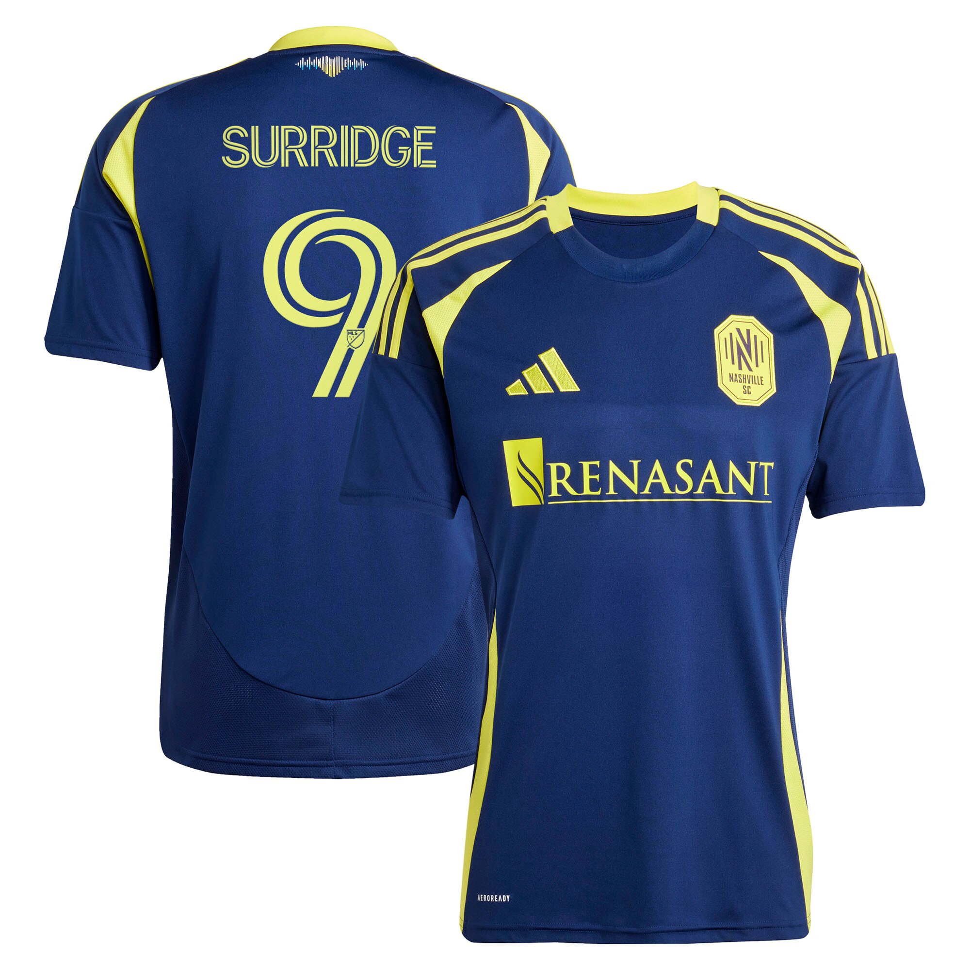 men8217s nashville sc sam surridge adidas navy 2025 the heart of nashville kit replica player jersey | San Jose Earthquakes Hats, Jerseys & MLS Apparel