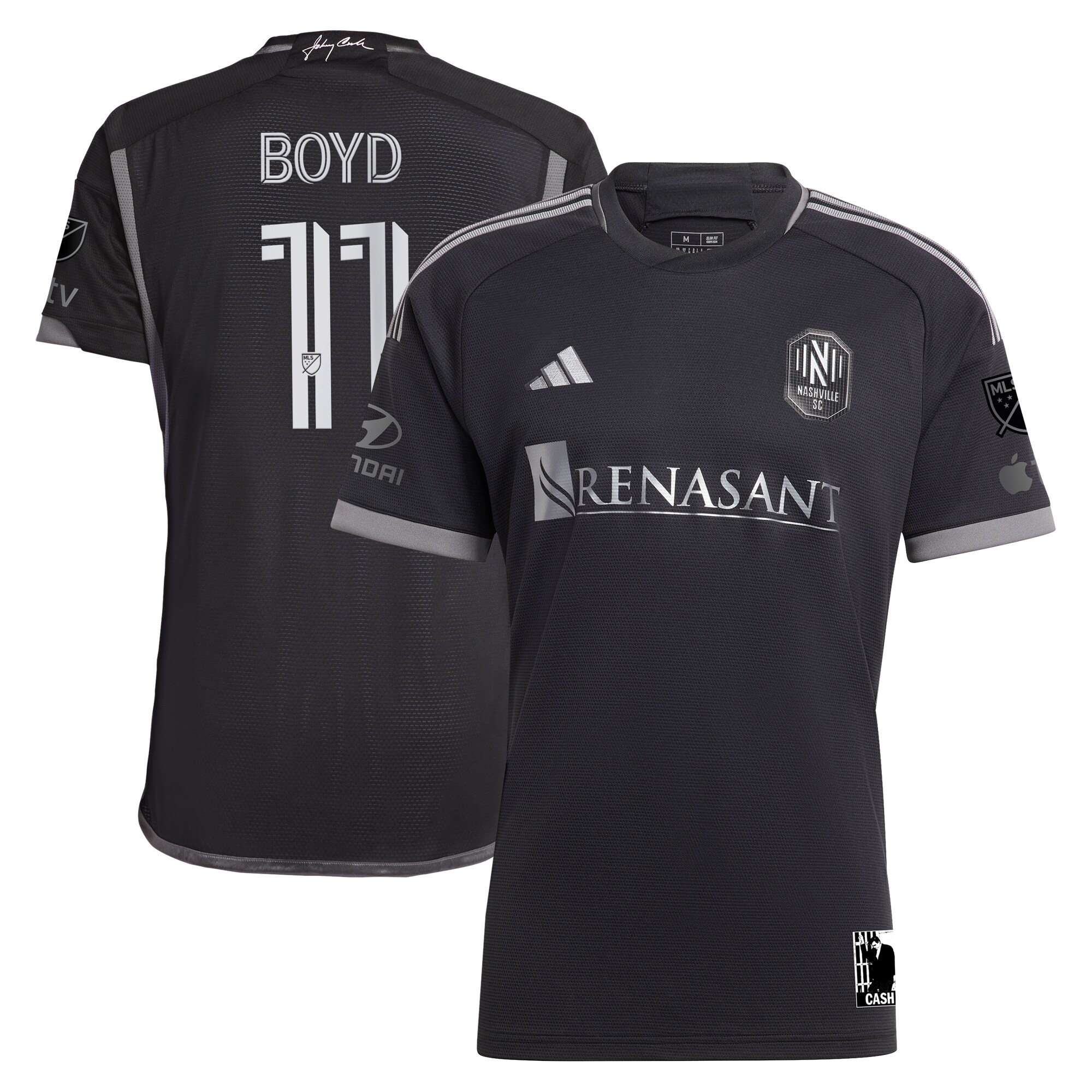 men8217s nashville sc tyler boyd adidas black 2024 man in black kit authentic player jersey | San Jose Earthquakes Hats, Jerseys & MLS Apparel