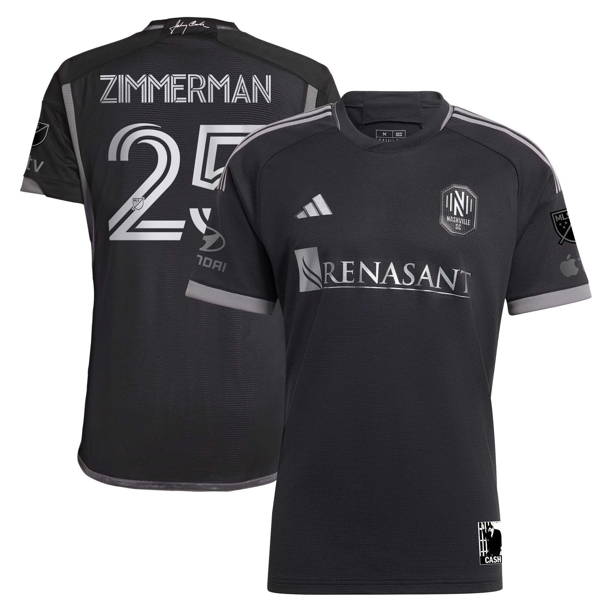 men8217s nashville sc walker zimmerman adidas black 2023 man in black kit authentic player jersey | San Jose Earthquakes Hats, Jerseys & MLS Apparel