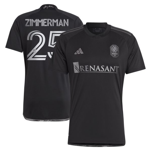 men8217s nashville sc walker zimmerman adidas black 2023 man in black kit replica player jersey | San Jose Earthquakes Hats, Jerseys & MLS Apparel