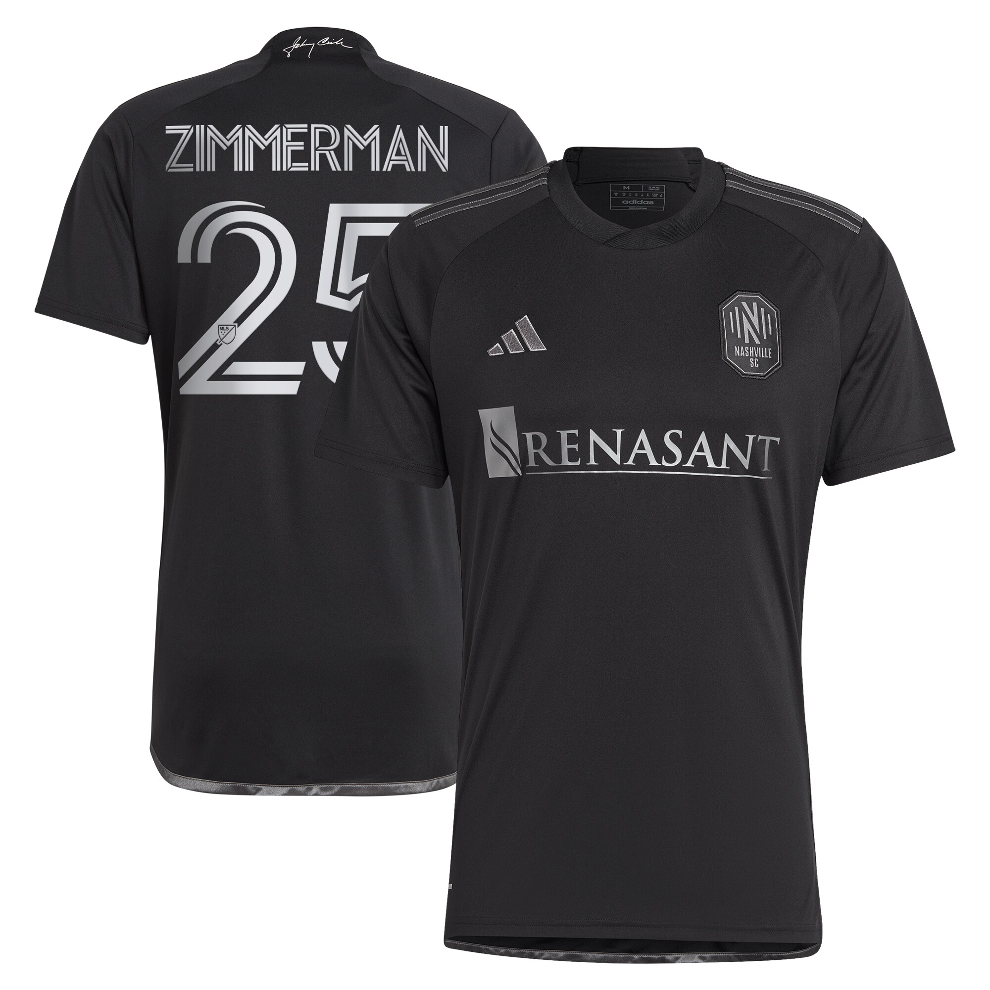 men8217s nashville sc walker zimmerman adidas black 2023 man in black kit replica player jersey | San Jose Earthquakes Hats, Jerseys & MLS Apparel