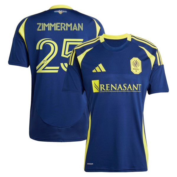 men8217s nashville sc walker zimmerman adidas navy 2025 the heart of nashville kit replica player jersey | San Jose Earthquakes Hats, Jerseys & MLS Apparel