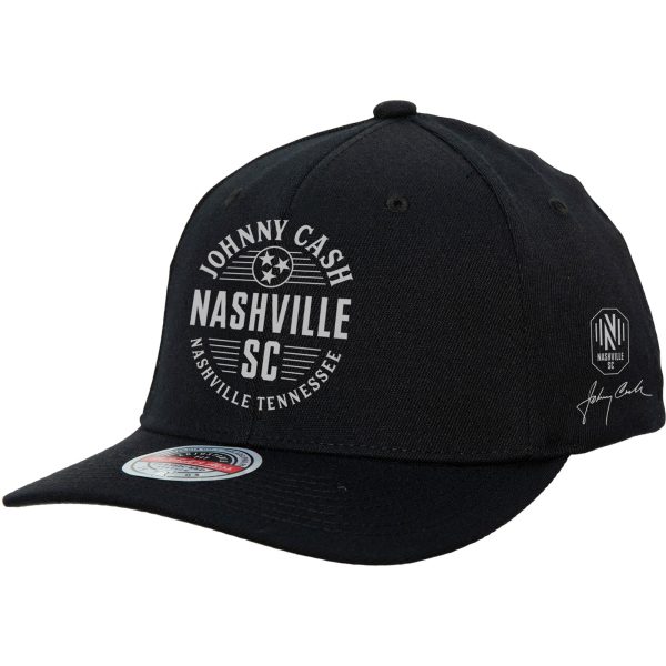 men8217s nashville sc x johnny cash mitchell amp ness black adjustable hat | San Jose Earthquakes Hats, Jerseys & MLS Apparel