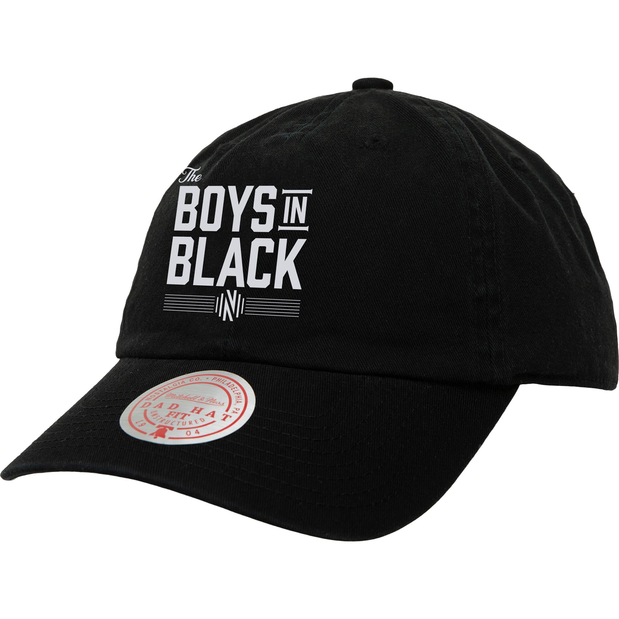 men8217s nashville sc x johnny cash mitchell amp ness black boys in black adjustable dad hat | San Jose Earthquakes Hats, Jerseys & MLS Apparel