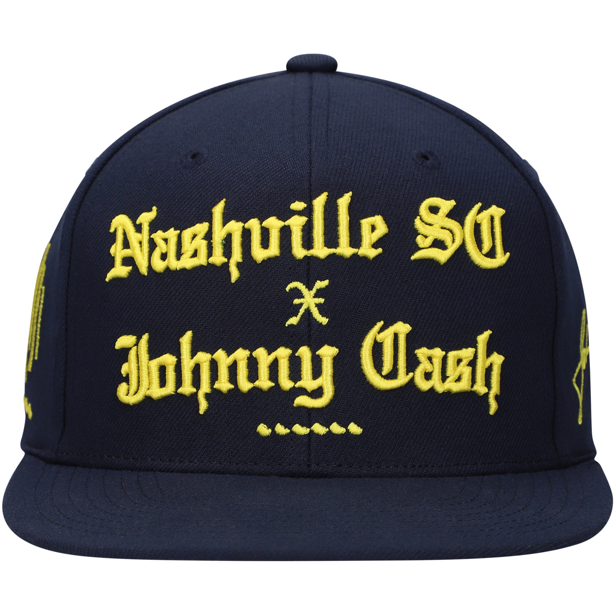 men8217s nashville sc x johnny cash mitchell amp ness navy snapback adjustable hat | San Jose Earthquakes Hats, Jerseys & MLS Apparel