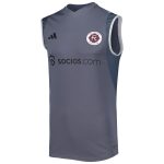 men8217s new england revolution adidas gray 2023 on-field sleeveless training jersey | San Jose Earthquakes Hats, Jerseys & MLS Apparel
