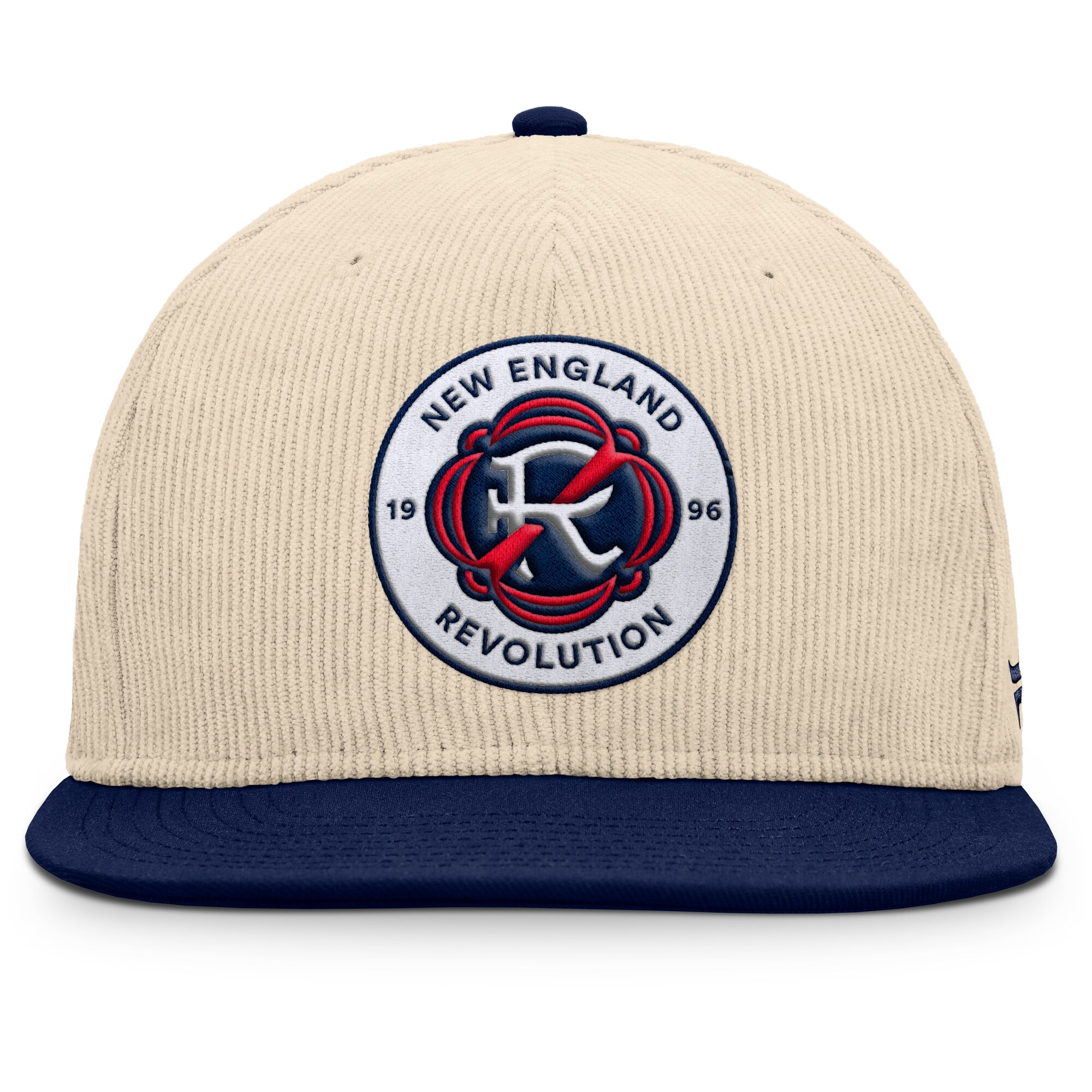 men8217s new england revolution fanatics cream tempo corduroy snapback hat | San Jose Earthquakes Hats, Jerseys & MLS Apparel