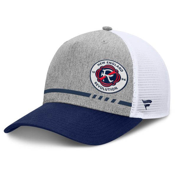 men8217s new england revolution fanatics heather gray low block trucker adjustable hat | San Jose Earthquakes Hats, Jerseys & MLS Apparel