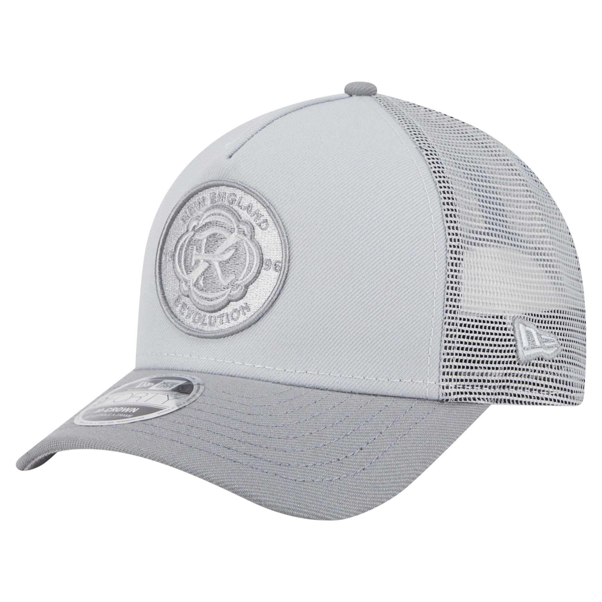 men8217s new england revolution new era gray color pack 9forty a-frame adjustable trucker hat | San Jose Earthquakes Hats, Jerseys & MLS Apparel