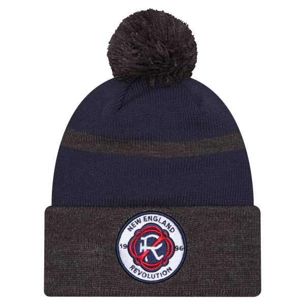 men8217s new england revolution new era navy 2025 kickoff cuffed knit hat with pom | San Jose Earthquakes Hats, Jerseys & MLS Apparel