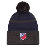 men8217s new england revolution new era navy 2025 kickoff cuffed knit hat with pom | San Jose Earthquakes Hats, Jerseys & MLS Apparel