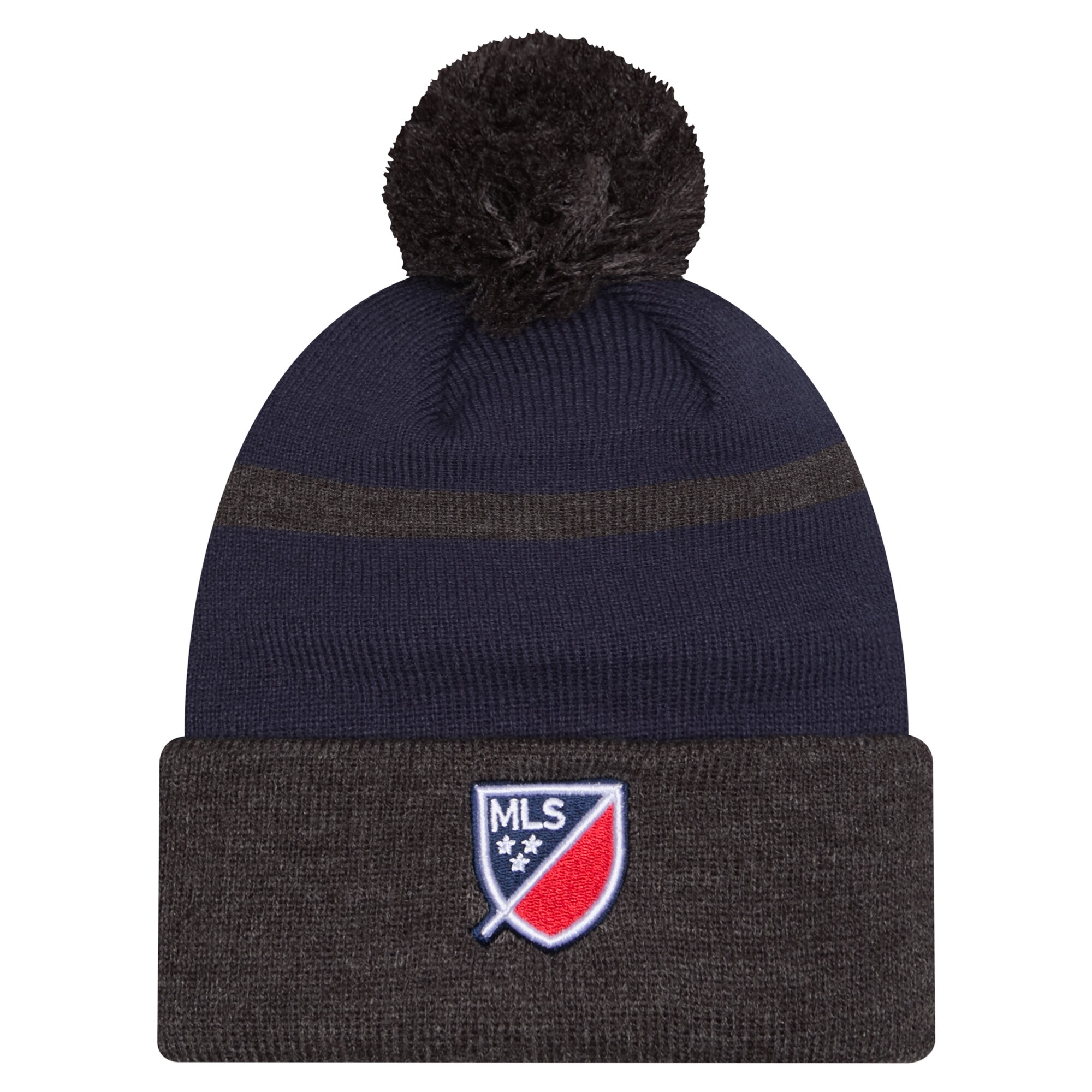 men8217s new england revolution new era navy 2025 kickoff cuffed knit hat with pom | San Jose Earthquakes Hats, Jerseys & MLS Apparel