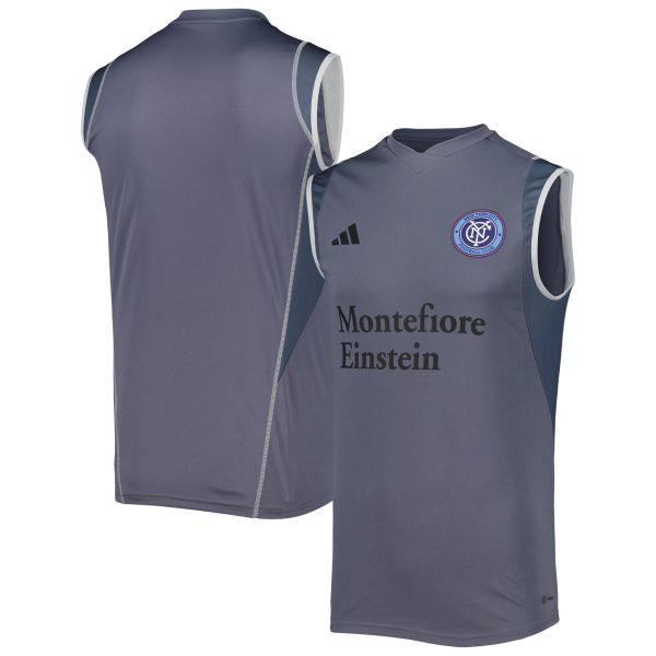 men8217s new york city fc adidas gray 2023 on-field sleeveless training jersey | San Jose Earthquakes Hats, Jerseys & MLS Apparel