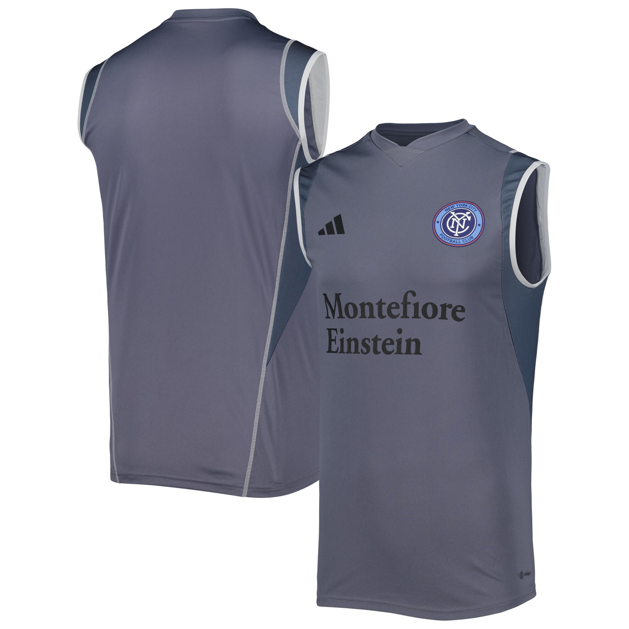 men8217s new york city fc adidas gray 2023 on-field sleeveless training jersey | San Jose Earthquakes Hats, Jerseys & MLS Apparel