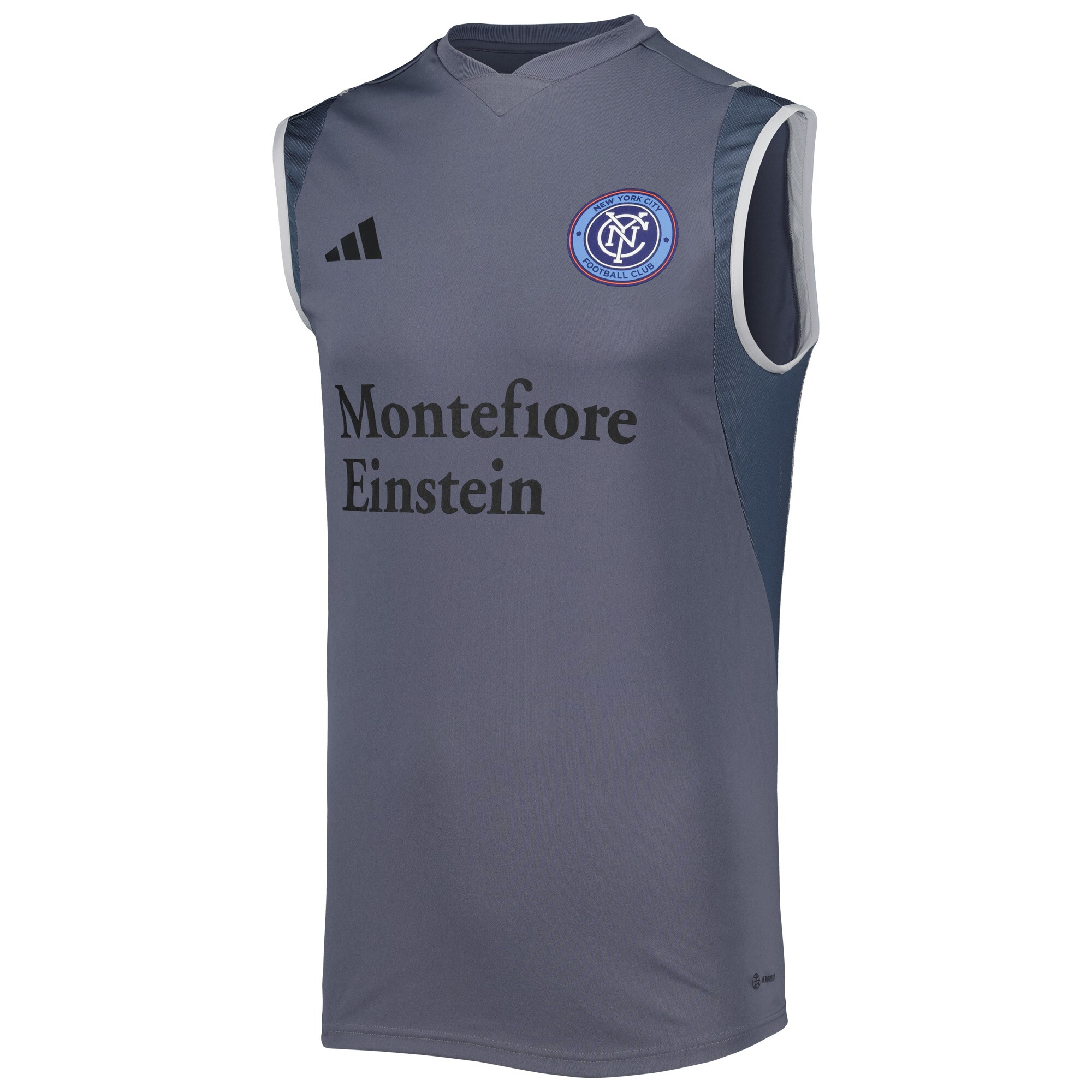 men8217s new york city fc adidas gray 2023 on-field sleeveless training jersey | San Jose Earthquakes Hats, Jerseys & MLS Apparel