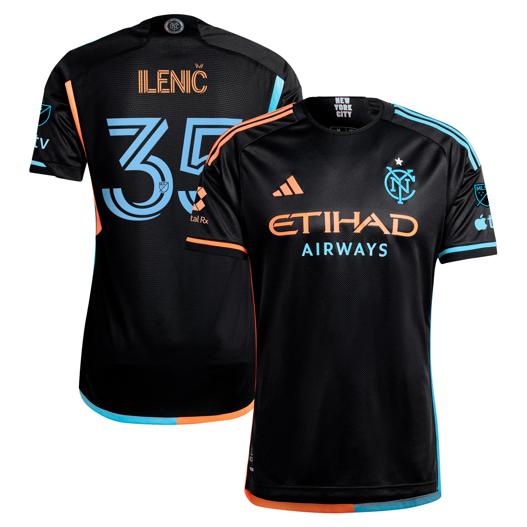 men8217s new york city fc mitja ilenič adidas black 2024 247 kit authentic player jersey | San Jose Earthquakes Hats, Jerseys & MLS Apparel