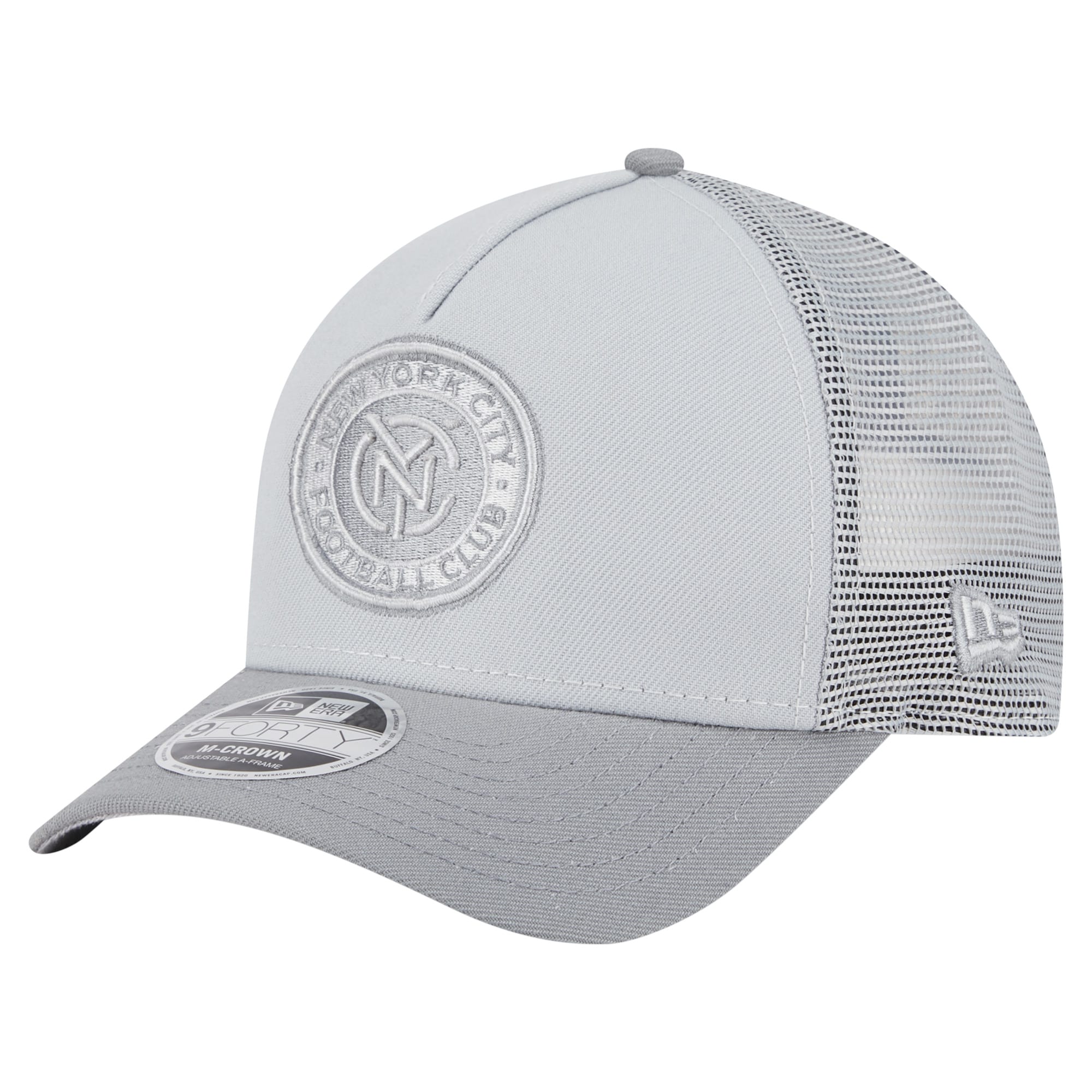men8217s new york city fc new era gray color pack 9forty a-frame adjustable trucker hat | San Jose Earthquakes Hats, Jerseys & MLS Apparel