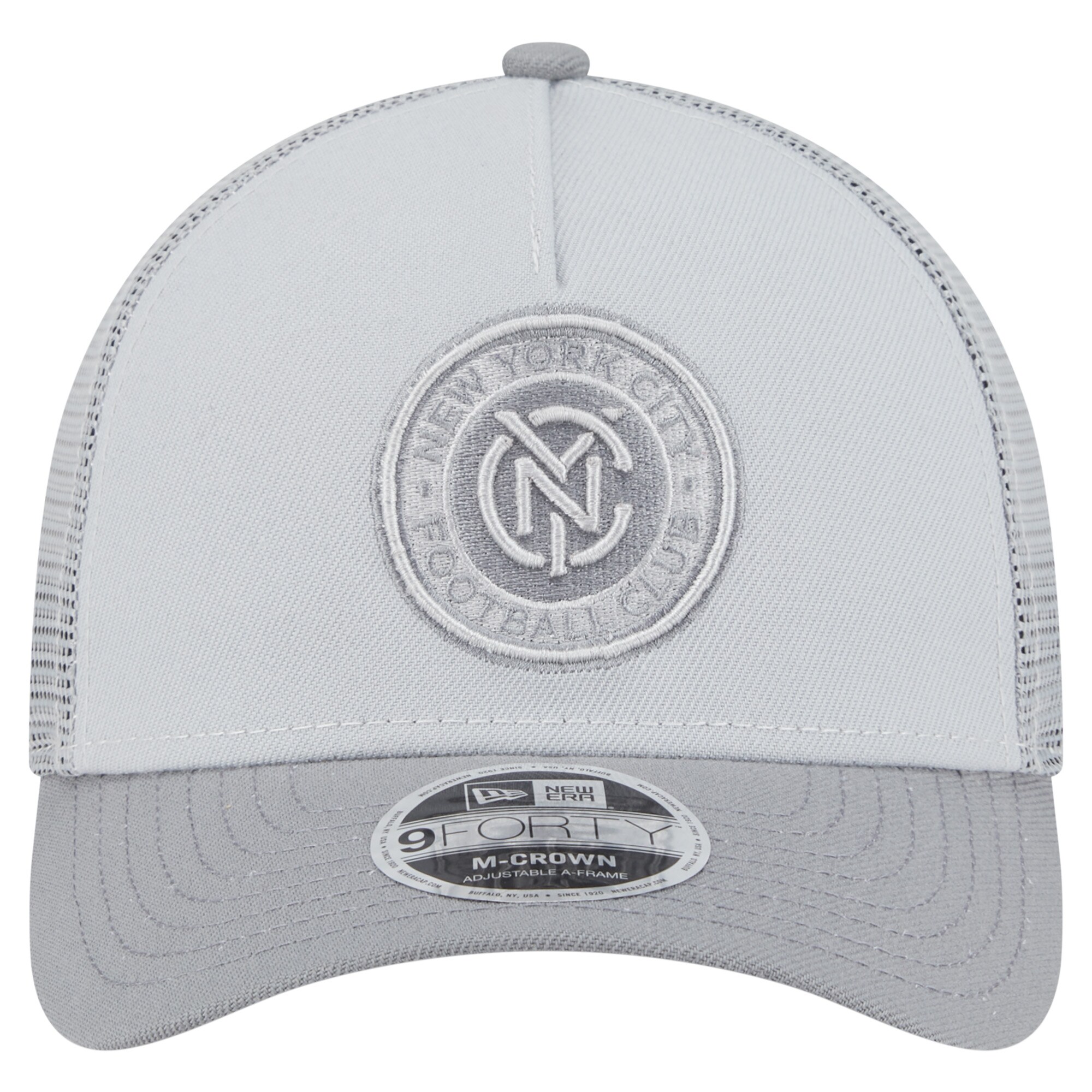 men8217s new york city fc new era gray color pack 9forty a-frame adjustable trucker hat | San Jose Earthquakes Hats, Jerseys & MLS Apparel