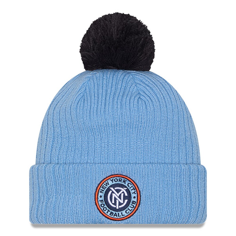 men8217s new york city fc new era light blue 2025 jersey hook cuffed knit hat with pom | San Jose Earthquakes Hats, Jerseys & MLS Apparel