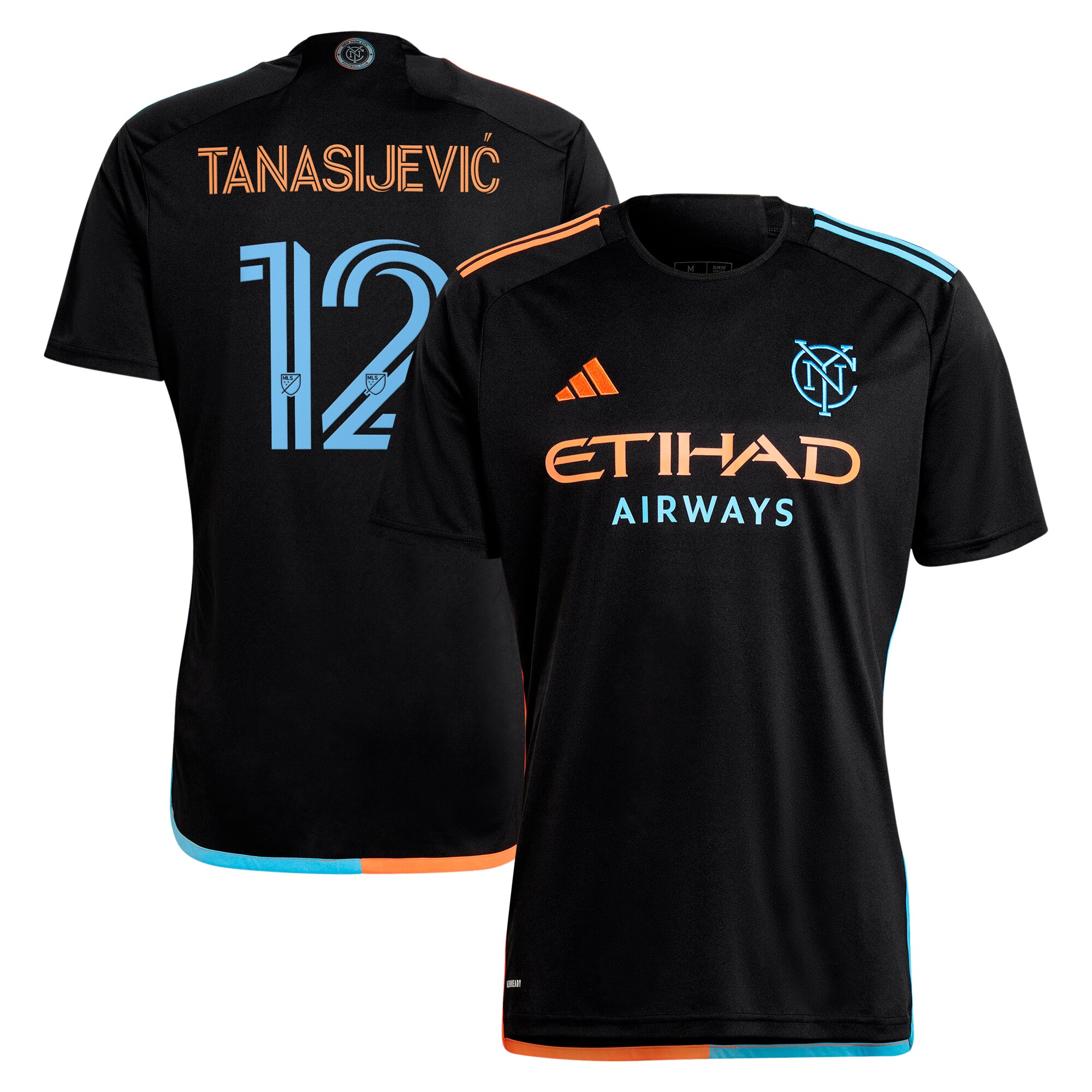 men8217s new york city fc strahinja tanasijevic adidas black 2024 247 kit replica player jersey | San Jose Earthquakes Hats, Jerseys & MLS Apparel