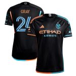 men8217s new york city fc tayvon gray adidas black 2024 247 kit authentic player jersey | San Jose Earthquakes Hats, Jerseys & MLS Apparel