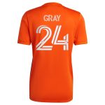 men8217s new york city fc tayvon gray adidas orange 2022 the volt kit replica player jersey | San Jose Earthquakes Hats, Jerseys & MLS Apparel