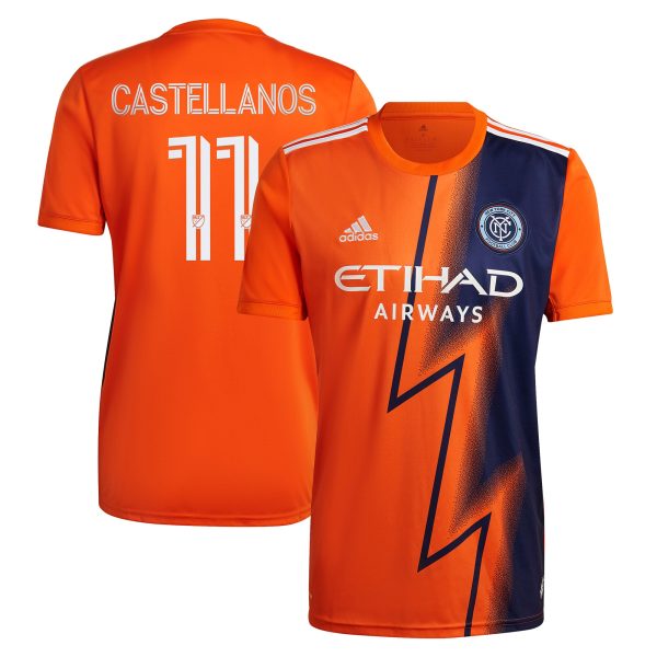 men8217s new york city fc valentin castellanos adidas orange 2022 the volt kit replica player jersey | San Jose Earthquakes Hats, Jerseys & MLS Apparel