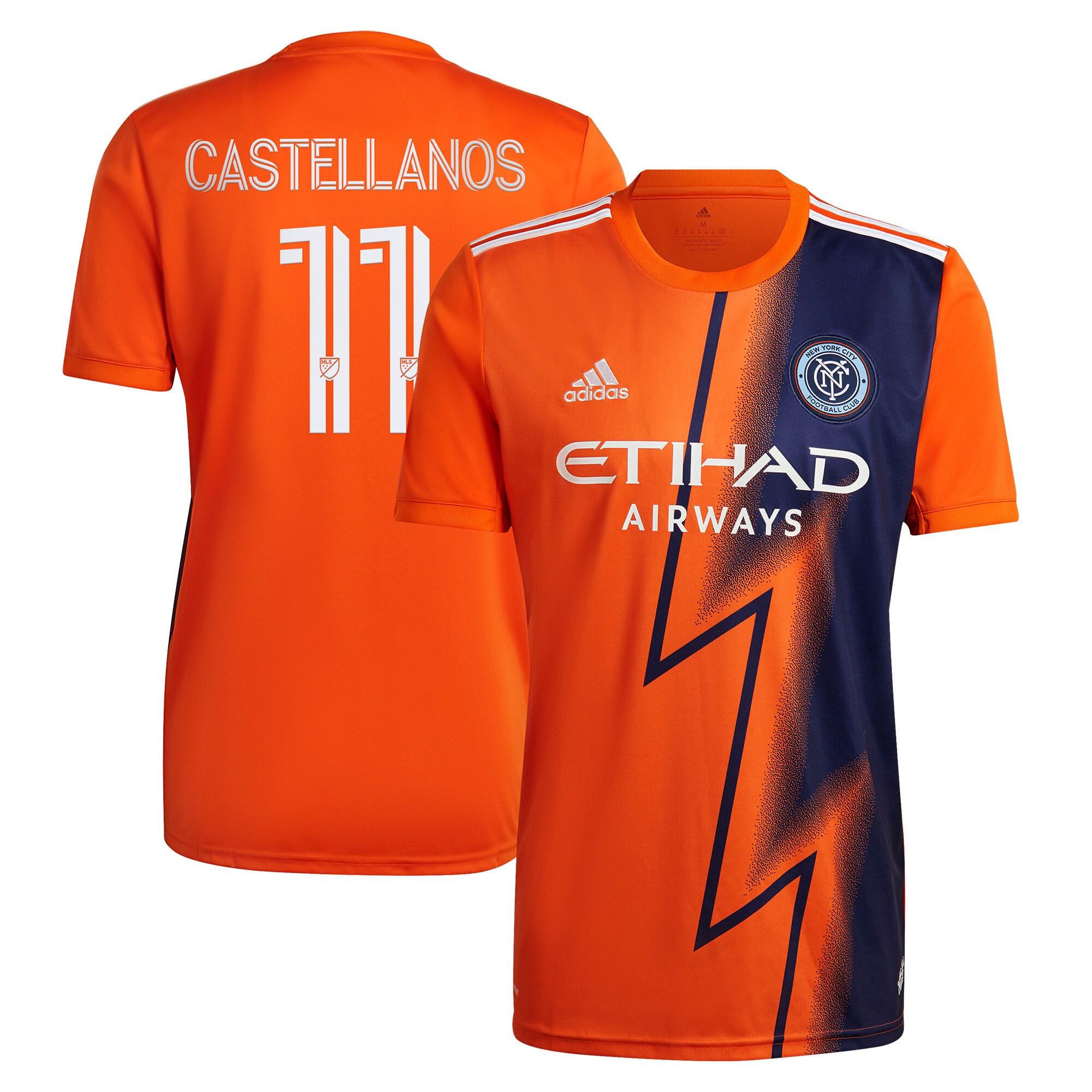 men8217s new york city fc valentin castellanos adidas orange 2022 the volt kit replica player jersey | San Jose Earthquakes Hats, Jerseys & MLS Apparel