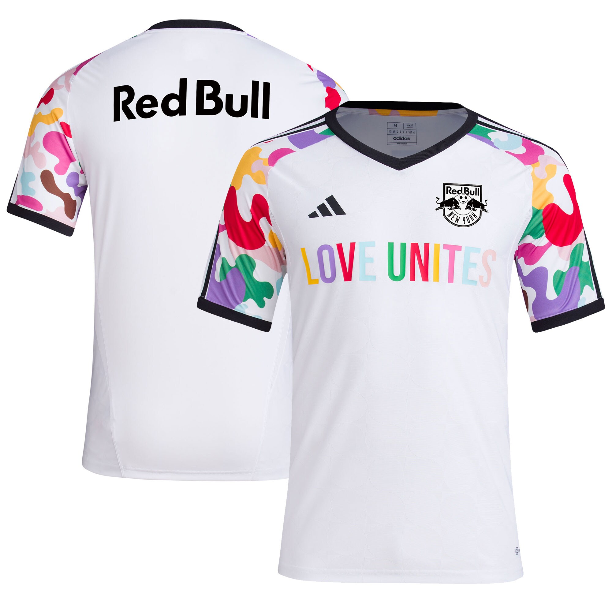 men8217s new york red bulls adidas white 2023 pride pre-match top | San Jose Earthquakes Hats, Jerseys & MLS Apparel