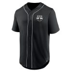 men8217s new york red bulls fanatics black third period fashion baseball button-up jersey | San Jose Earthquakes Hats, Jerseys & MLS Apparel