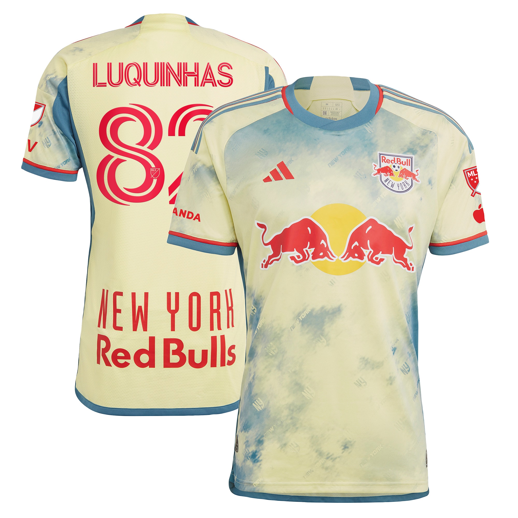 men8217s new york red bulls luquinhas adidas yellow 2023 daniel patrick kit authentic jersey | San Jose Earthquakes Hats, Jerseys & MLS Apparel