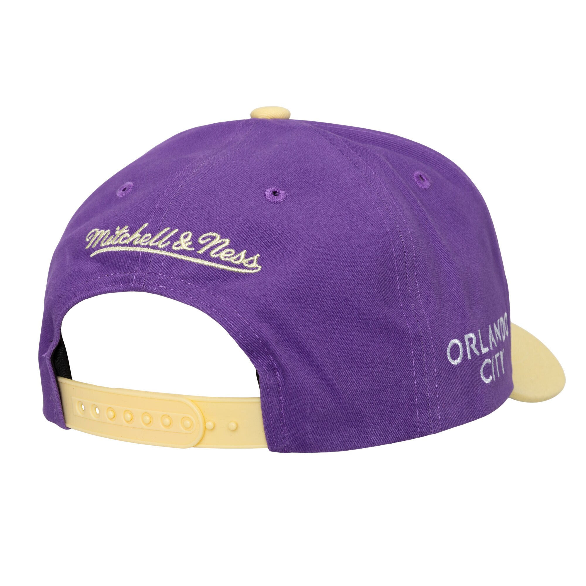 men8217s orlando city sc mitchell amp ness cream brushed off pro crown snapback hat | San Jose Earthquakes Hats, Jerseys & MLS Apparel