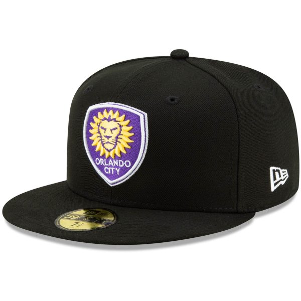men8217s orlando city sc new era black primary logo 59fifty fitted hat | San Jose Earthquakes Hats, Jerseys & MLS Apparel
