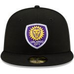 men8217s orlando city sc new era black primary logo 59fifty fitted hat | San Jose Earthquakes Hats, Jerseys & MLS Apparel