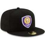 men8217s orlando city sc new era black primary logo 59fifty fitted hat | San Jose Earthquakes Hats, Jerseys & MLS Apparel