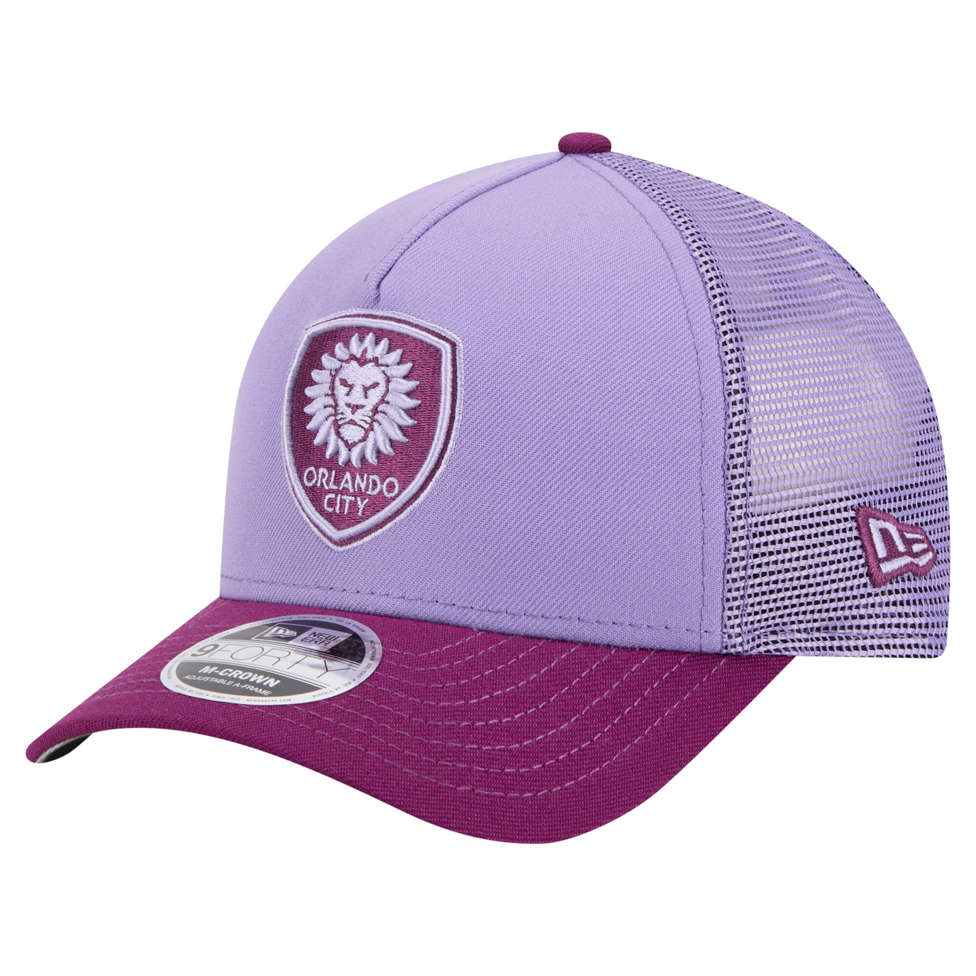 men8217s orlando city sc new era purple color pack 9forty a-frame adjustable trucker hat | San Jose Earthquakes Hats, Jerseys & MLS Apparel