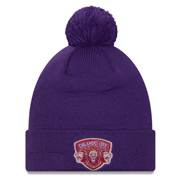 men8217s orlando city sc new era purple jersey hook cuff knit hat with pom | San Jose Earthquakes Hats, Jerseys & MLS Apparel