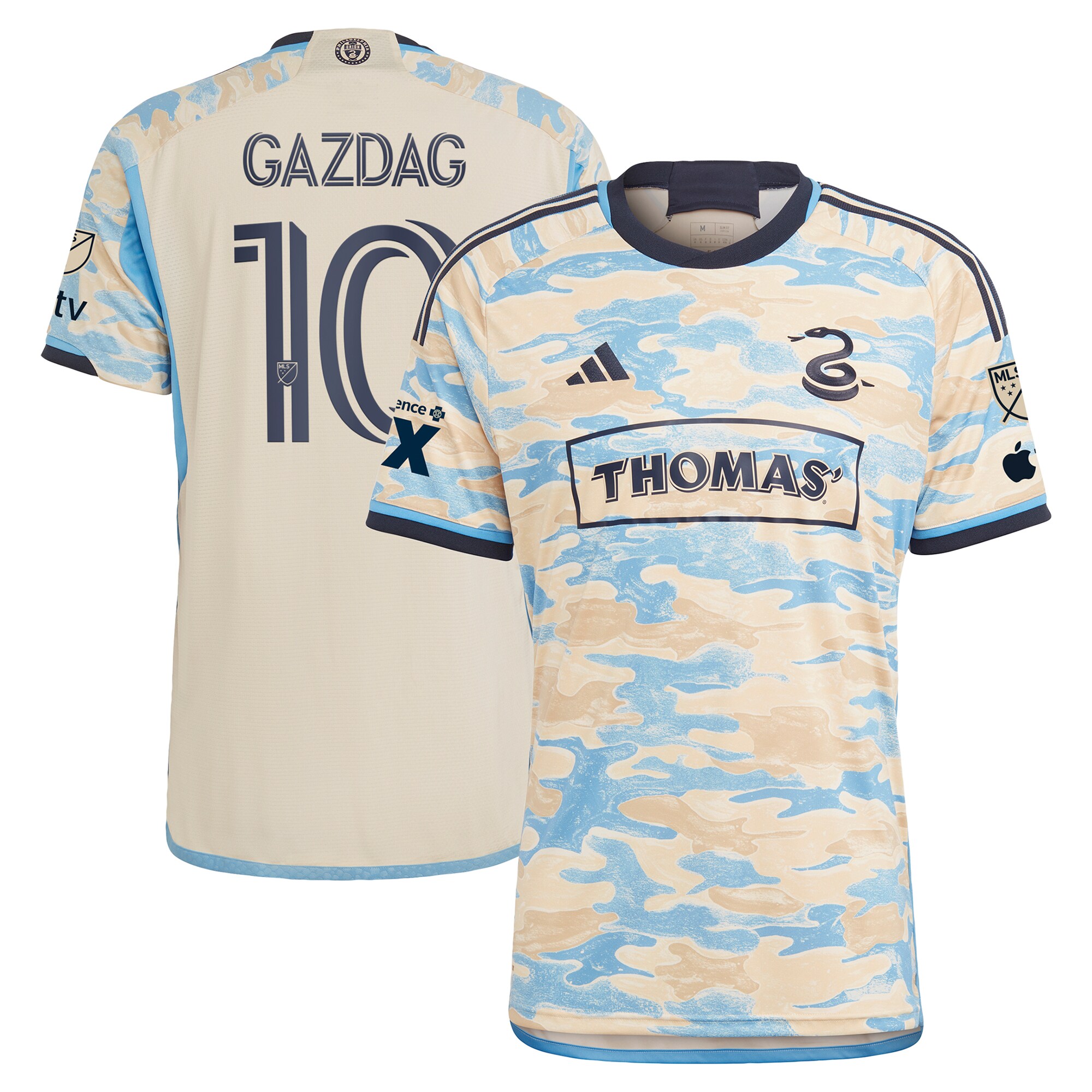 men8217s philadelphia union daniel gazdag adidas tan 2024 authentic secondary player jersey | San Jose Earthquakes Hats, Jerseys & MLS Apparel