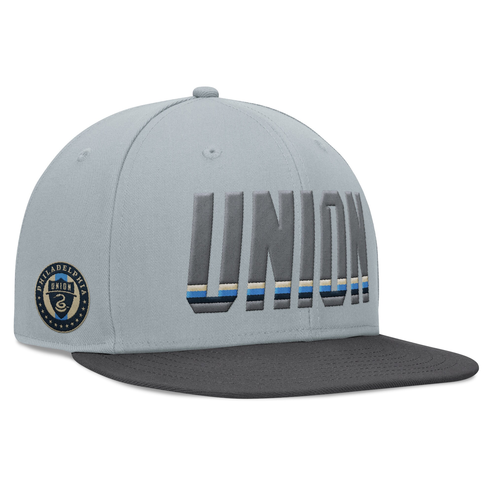 men8217s philadelphia union fanatics gray smoke snapback hat | San Jose Earthquakes Hats, Jerseys & MLS Apparel