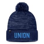 men8217s philadelphia union fanatics heather navy low key cuffed knit hat with pom | San Jose Earthquakes Hats, Jerseys & MLS Apparel